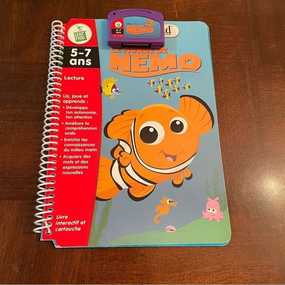 French LeapFrog LeapPad Leap Pad Disney Pixar Finding Nemo